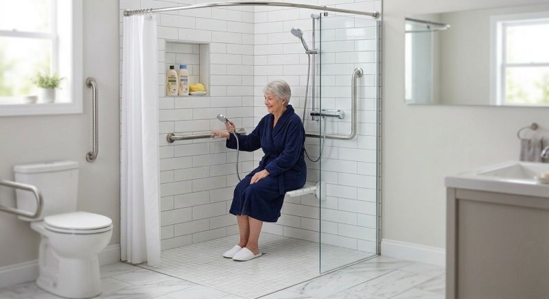 Senior Shower Installation in Lancaster, PA